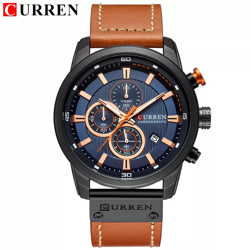 CURREN Fashion Date Quartz Men Watches - VILA DE LUXE