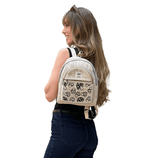 Kathmandu Collection Mini Hemp Mushroom Backpack - VILA DE LUXE