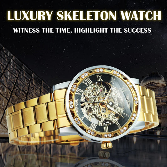 WINNER Transparent Skeleton Mechanical Watch - VILA DE LUXE