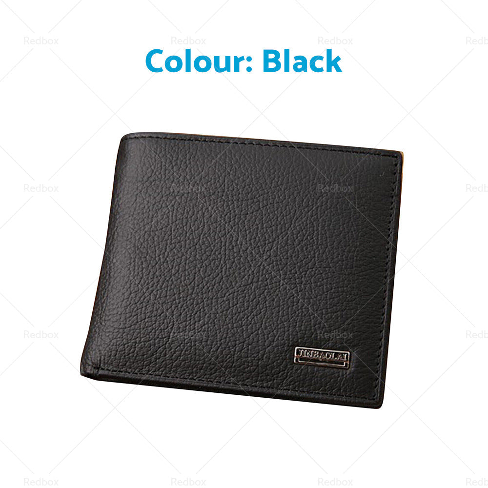Mens Leather Wallet Cowhide Coin Purse Wallet Multiple Card Slots New AU-2