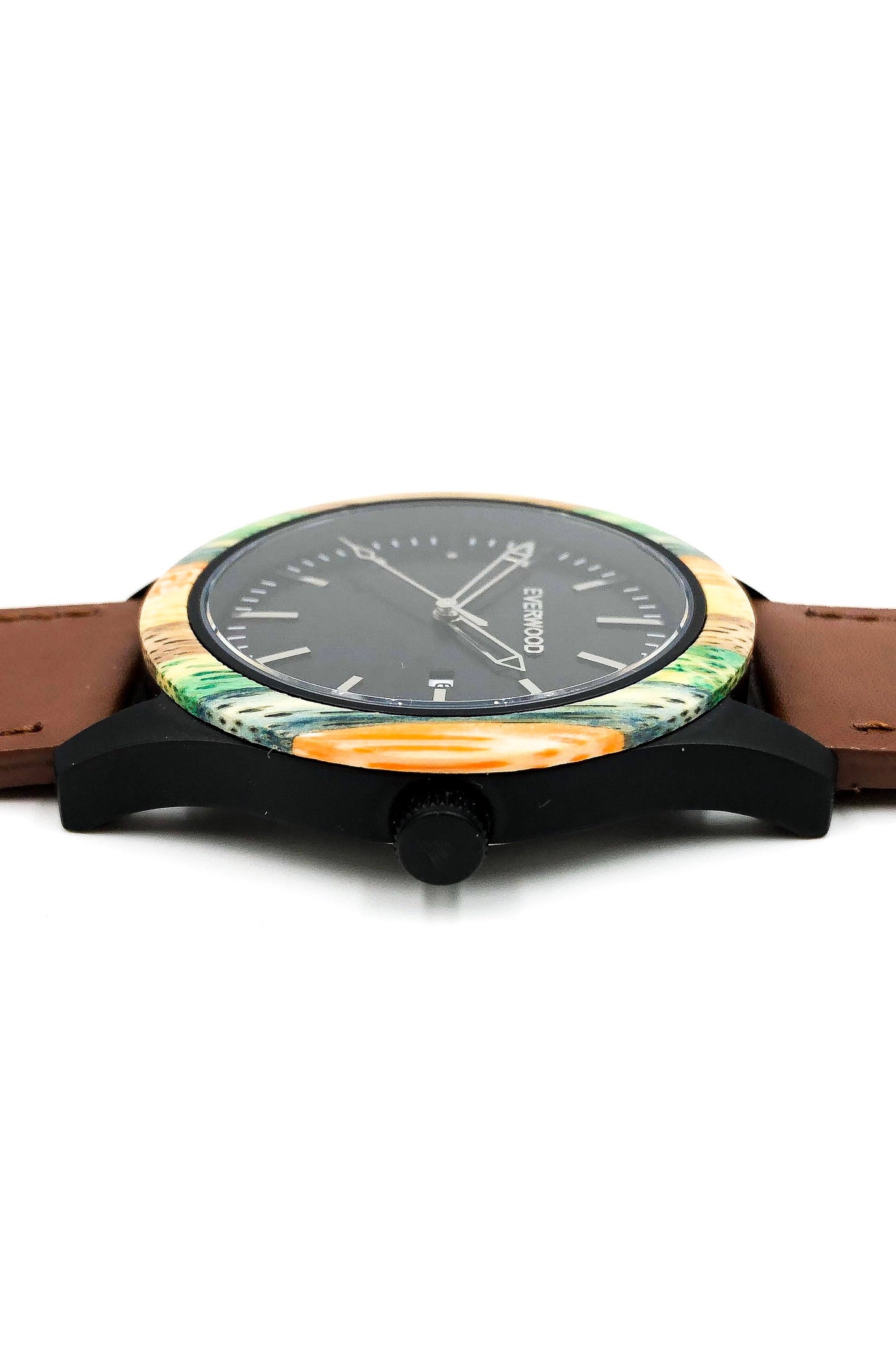 Inverness - Multi Bamboo & Brown Leather - VILA DE LUXE