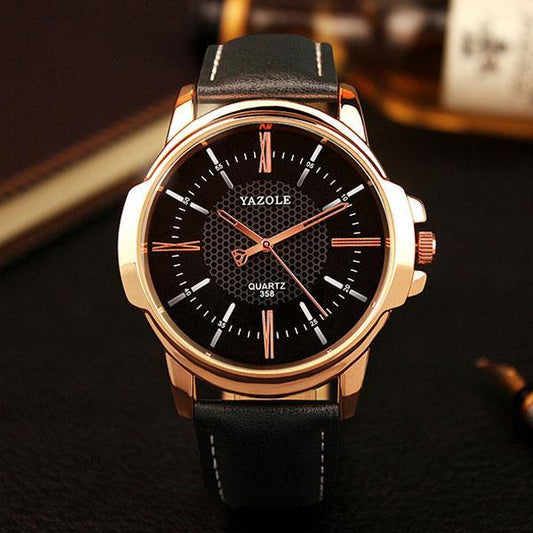 Rose Gold Quartz Watch - VILA DE LUXE