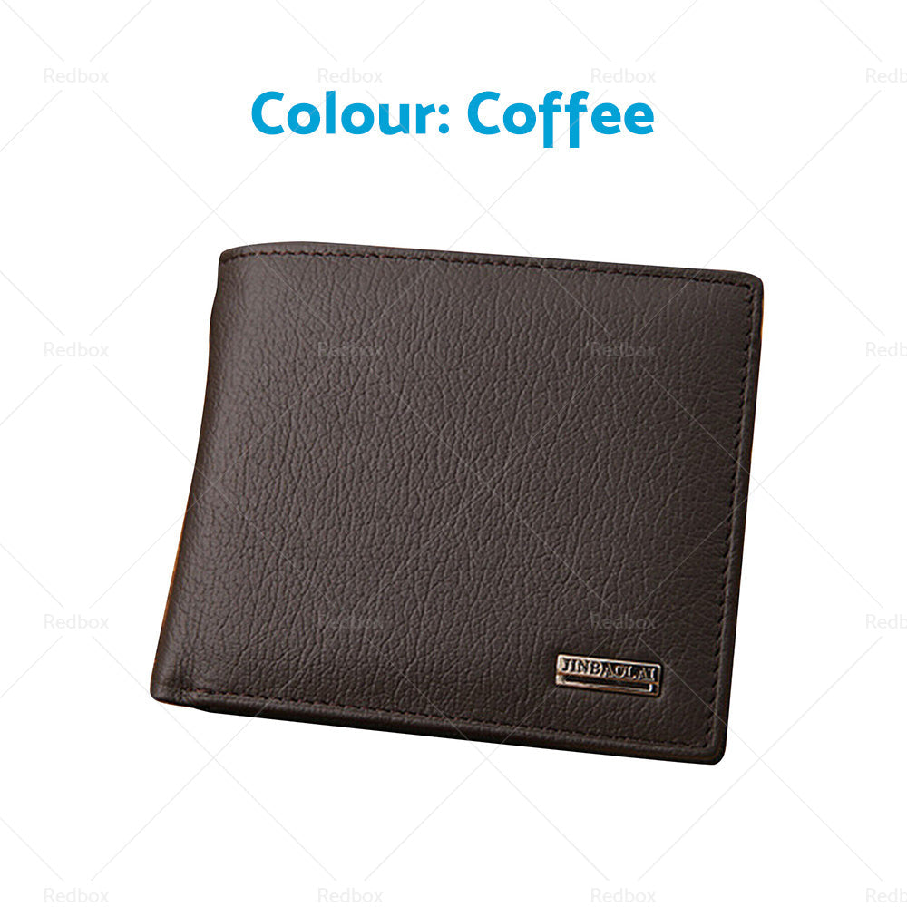 Mens Leather Wallet Cowhide Coin Purse Wallet Multiple Card Slots New AU-3