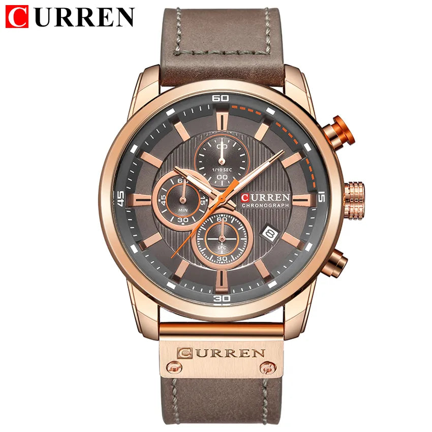CURREN Fashion Date Quartz Men Watches - VILA DE LUXE