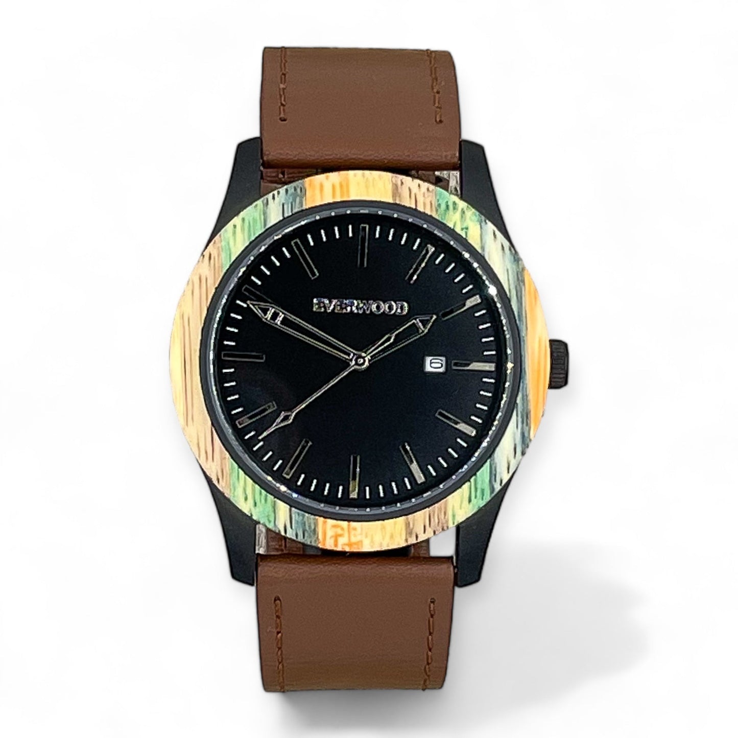 Inverness - Multi Bamboo & Brown Leather - VILA DE LUXE