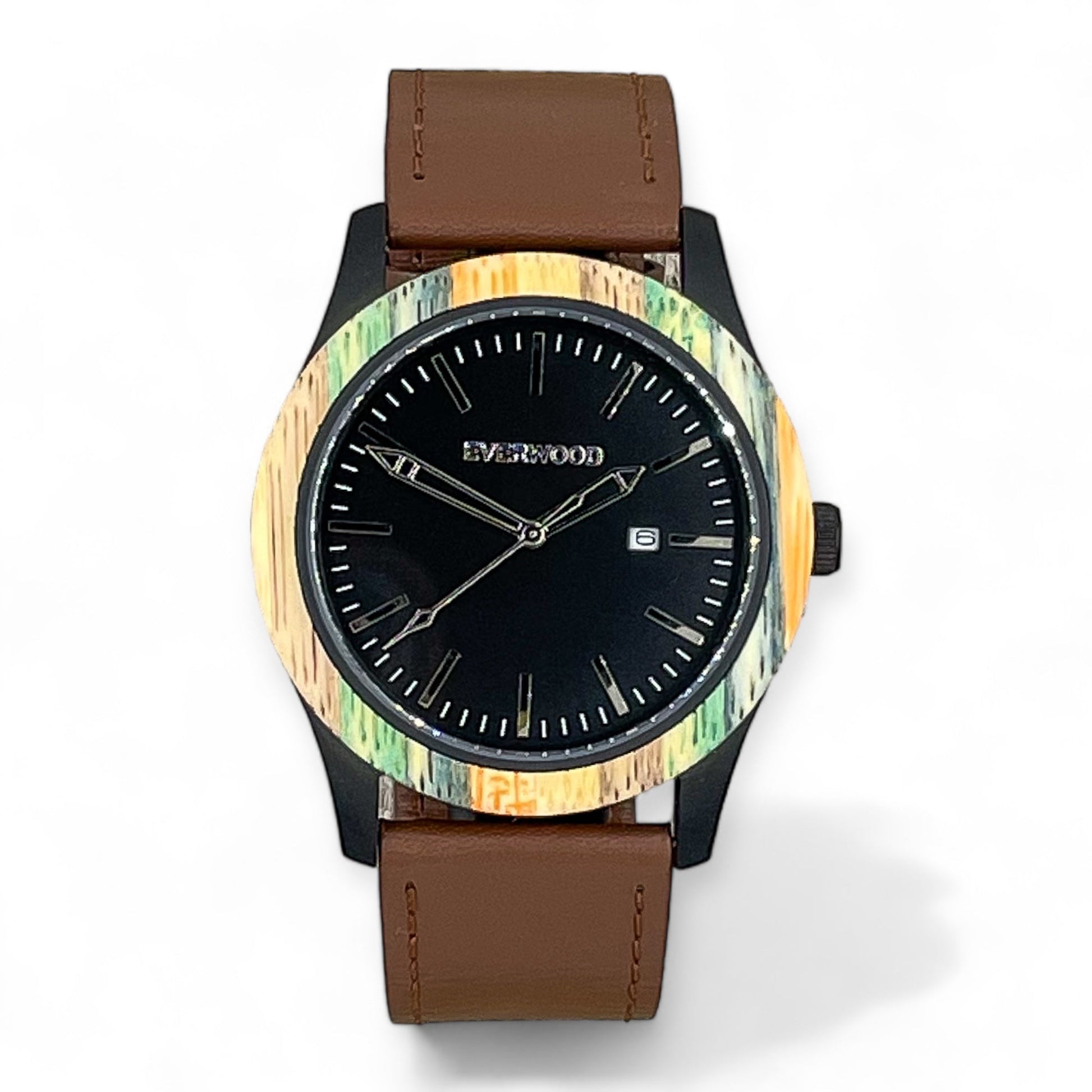 Inverness - Multi Bamboo & Brown Leather - VILA DE LUXE