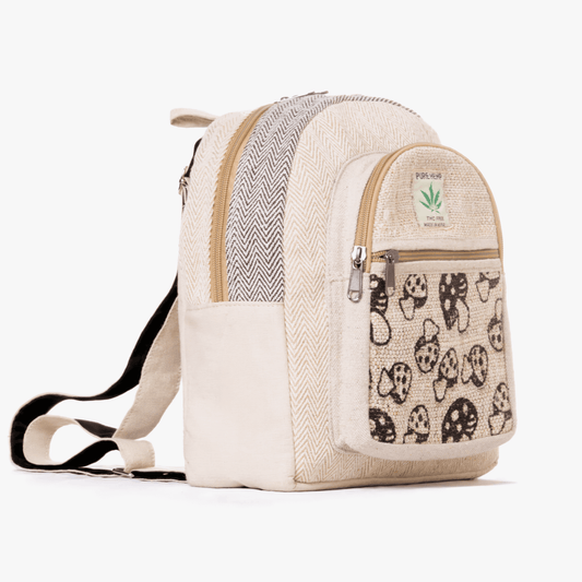 Kathmandu Collection Mini Hemp Mushroom Backpack - VILA DE LUXE