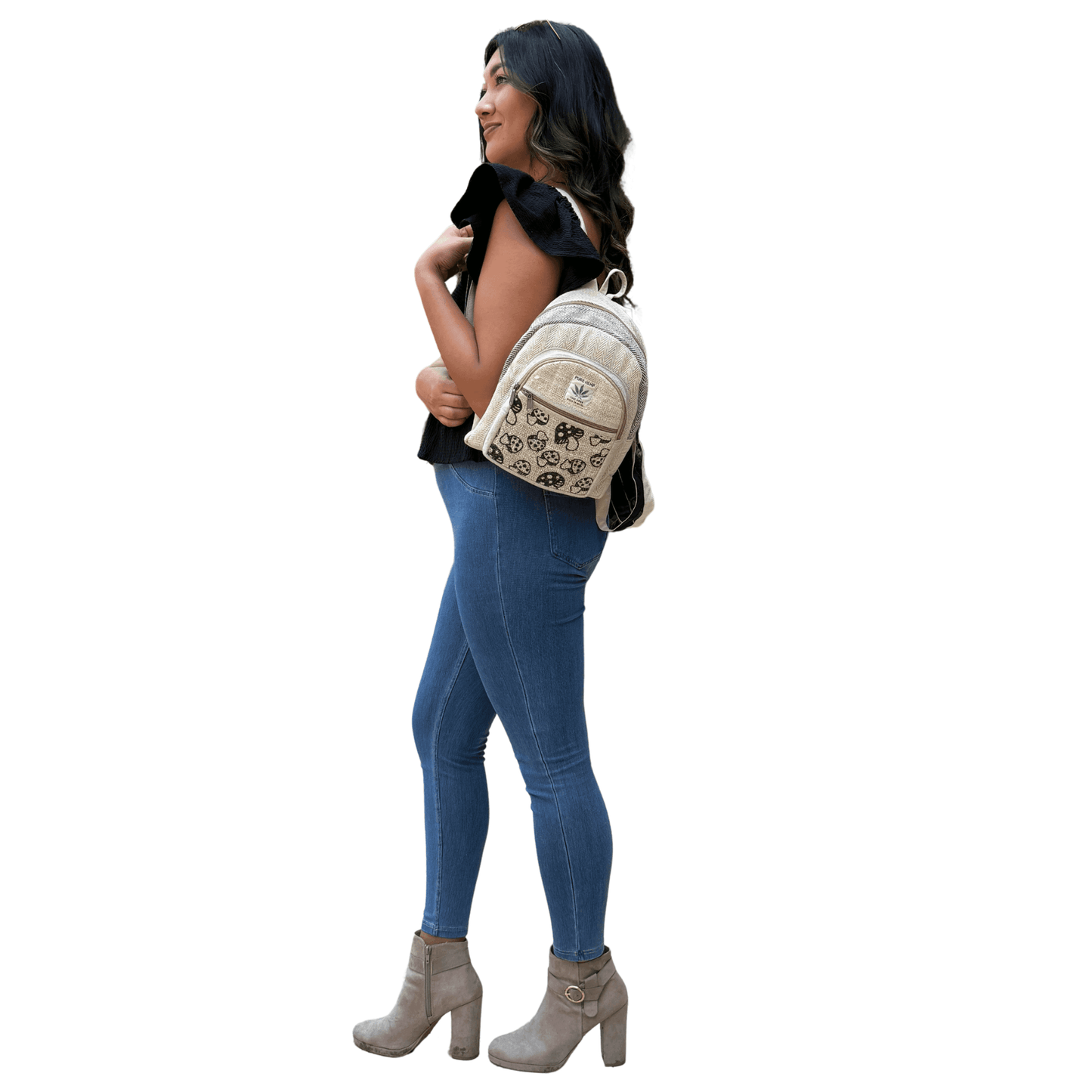 Kathmandu Collection Mini Hemp Mushroom Backpack - VILA DE LUXE