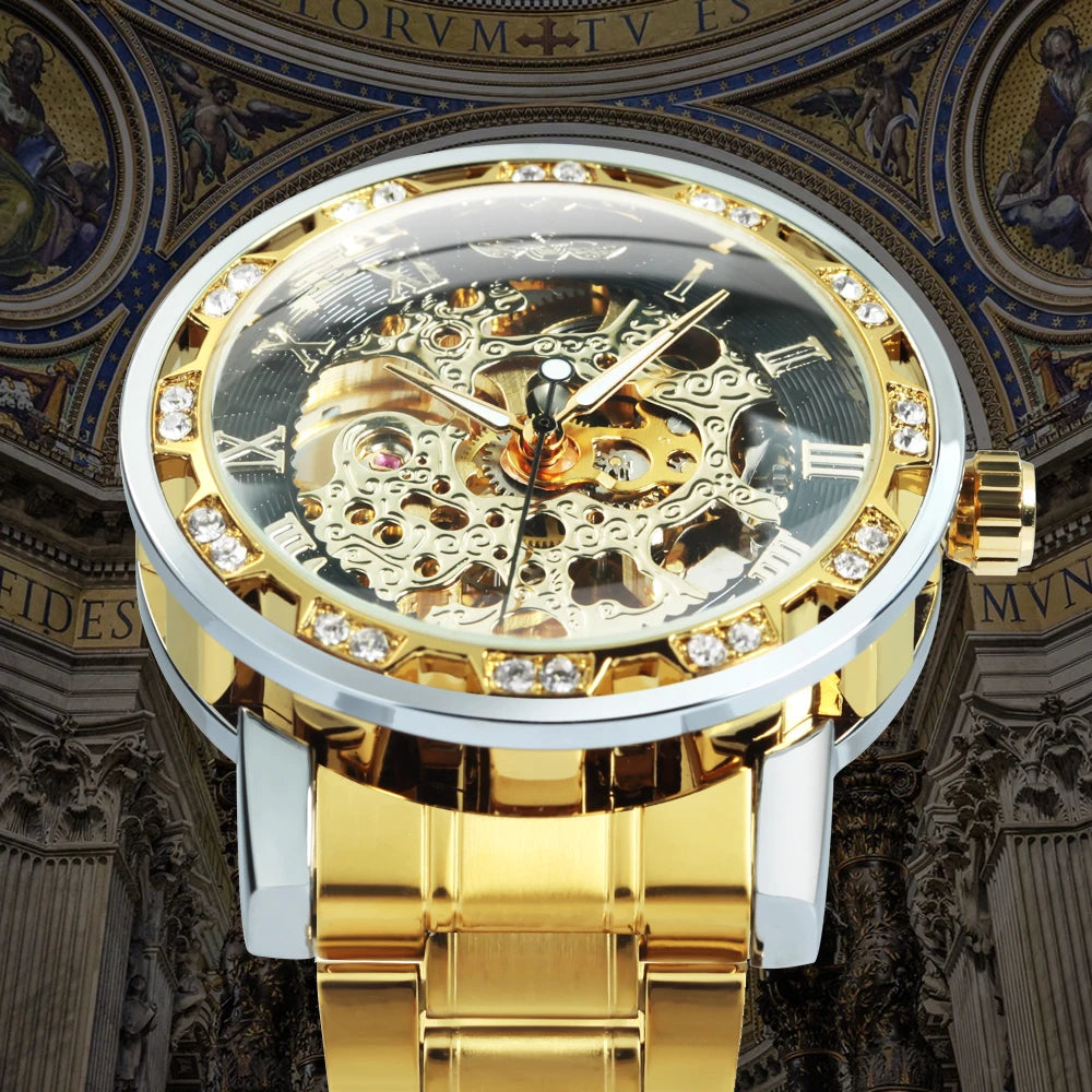 WINNER Transparent Skeleton Mechanical Watch - VILA DE LUXE