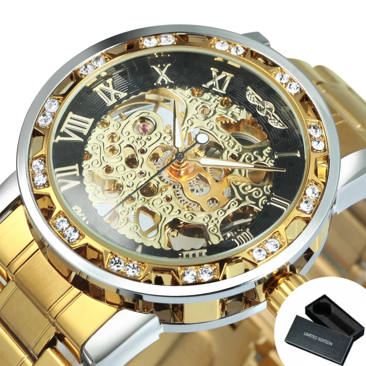 WINNER Transparent Skeleton Mechanical Watch - VILA DE LUXE