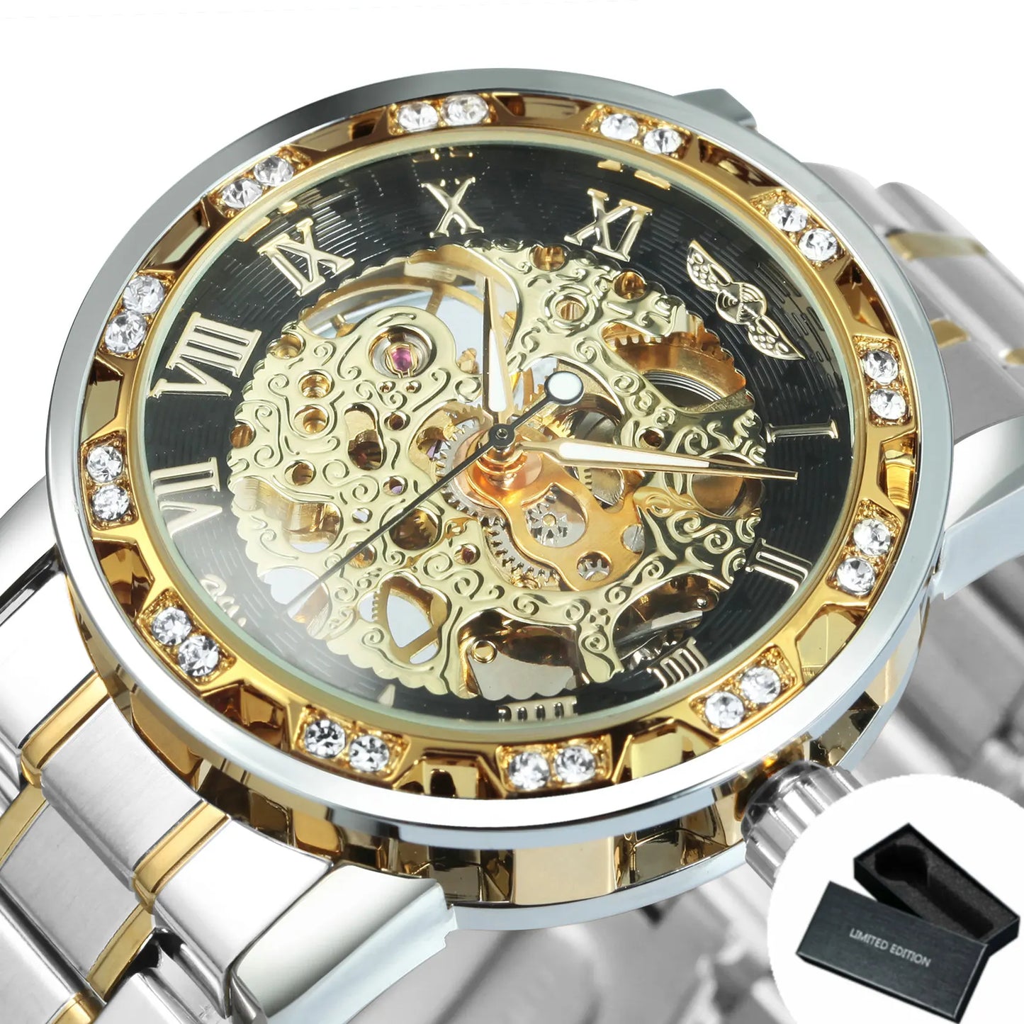 WINNER Transparent Skeleton Mechanical Watch - VILA DE LUXE