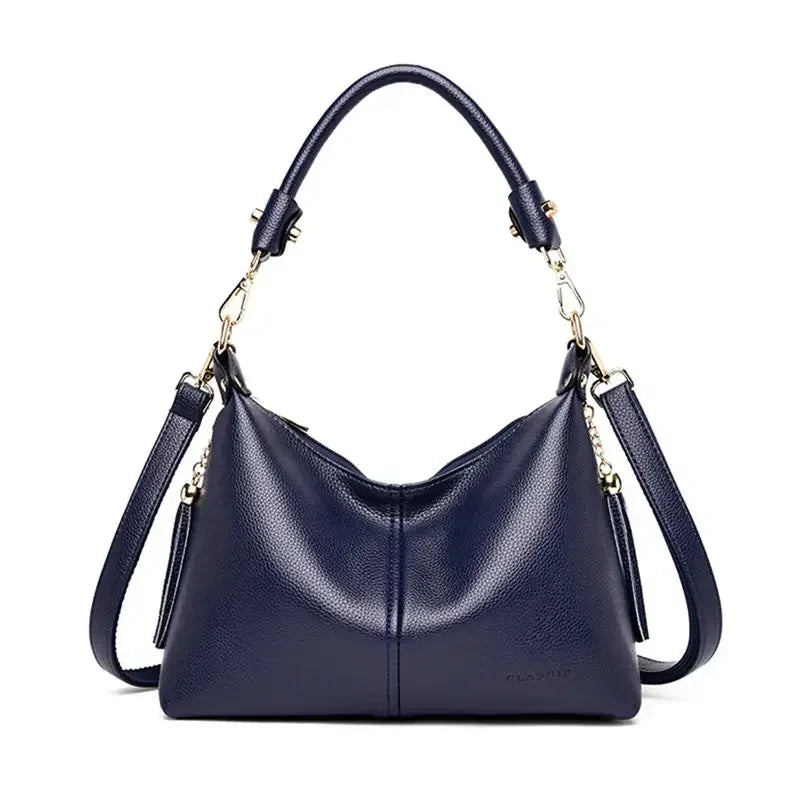 Leather Small Hobos Luxury Handbags Women Bags Designer - VILA DE LUXE