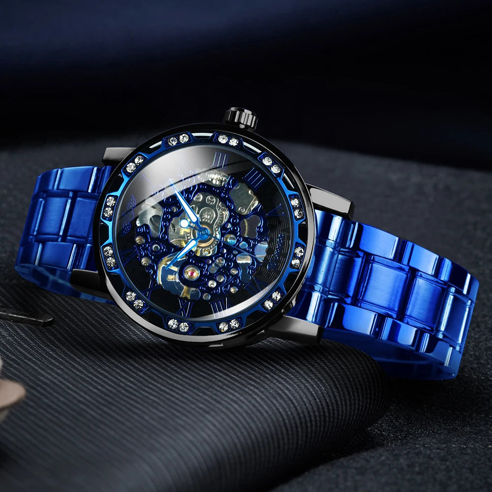 WINNER Transparent Skeleton Mechanical Watch - VILA DE LUXE