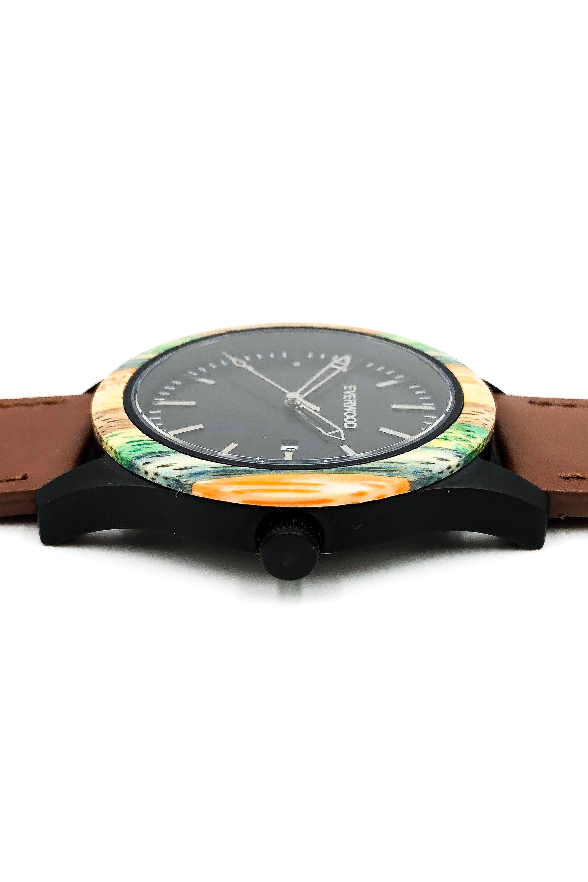 Inverness - Multi Bamboo & Brown Leather - VILA DE LUXE