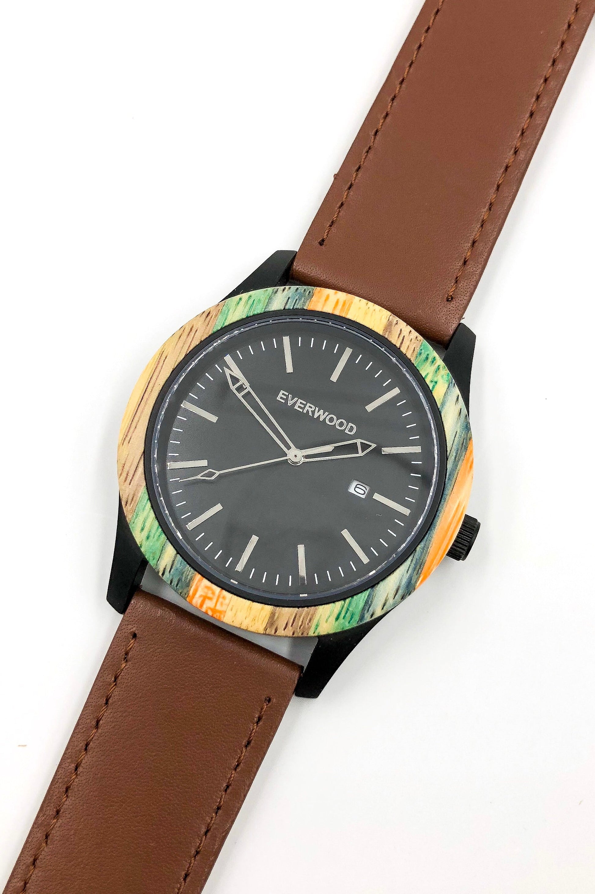 Inverness - Multi Bamboo & Brown Leather - VILA DE LUXE