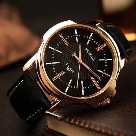 Rose Gold Quartz Watch - VILA DE LUXE